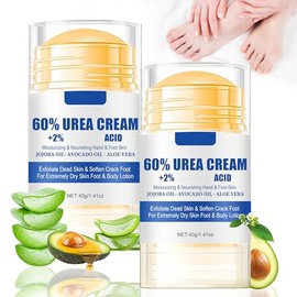 Urea Creme Fußpflegecreme Moisturiser Fußcreme für rissige Fersen und trockene, rissige Fersenbehandlung, Knie, Ellbogen, Hände