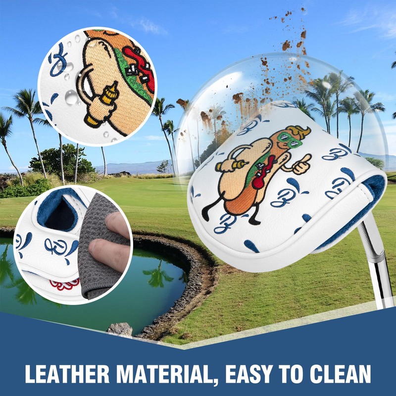 Golf Putter Covers DF3 Mallet Putter Putter Headcover Hot Dog