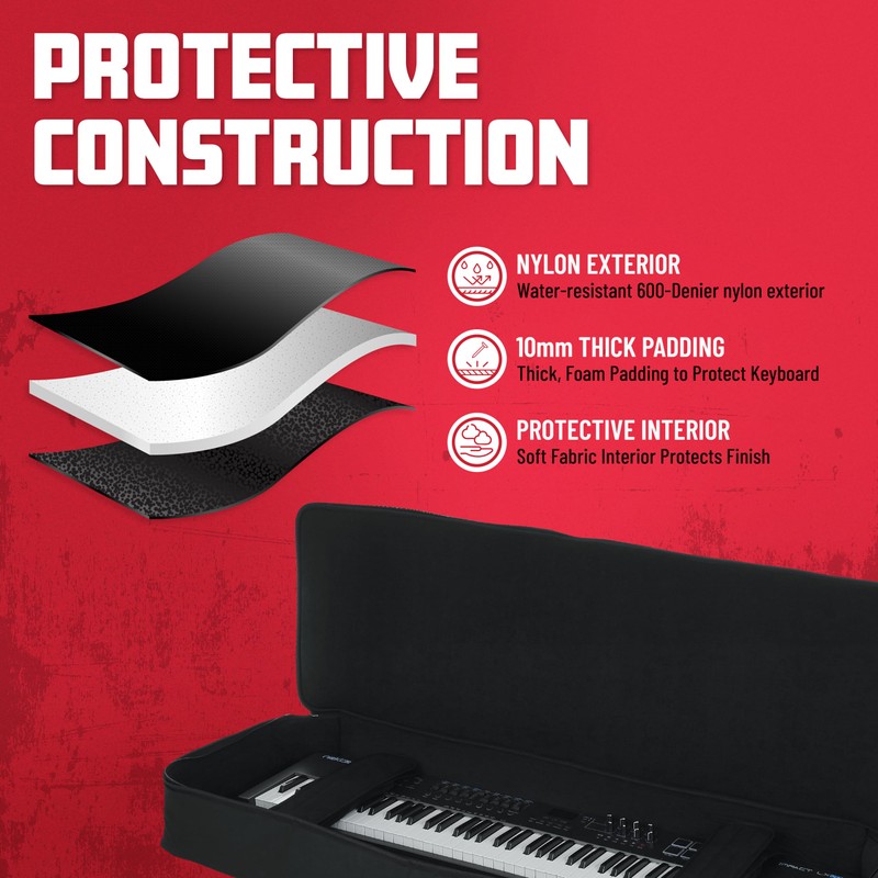 Gator Cases GKB Series 76-Note Padded Keyboard Gig Bag, (GKB-76)