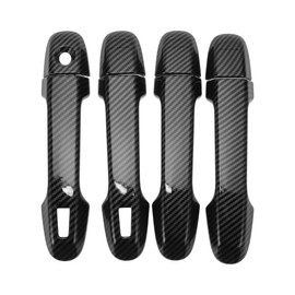 INFINAUTO Autotürgriffabdeckung, Seitentürgriffabdeckung für Subaru Forester 2019-2024 ABS Carbonfaser-Muster Schwarz, 1 Satz