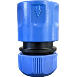 Hose Connector Connector One Touch Joint Sprinkler Hose Nipple YM24011 Connection Compatible Hose Inner Diameter 12mm ~ 15mm Outer Diameter 20mm Female Attachment Extension Connection Parts Blue