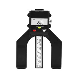 VOANZO Magnetic Digital Height Gauge 80mm Mini Height Gauge Depth Gauge for Saw Table Thickness Gauge for Woodworking Construction Home Decoration