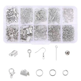 Jewellery Making Kit,710pcs Earring Making Supplies Kit Jewelry Making Finding Kit Craft Supplies Pendants Beads Charms Jewellery Repair Tools for DIY Jewelry Earring Making