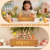 Happy Easter Decorations with LED Lights, Wooden Easter Decor Gifts