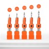 Nutmanel 5PCS Countersink Drill Bit Set, 8mm Adjustable Quick Release