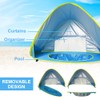 KBIBCK Strandmuschel Pop Up, Pop Up Strandzelt mit UV Schutz,