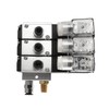 Heschen Electrical Pneumatic Triple Solenoid Valve, 3V210-08, AC24V, PT1/4'' Port,