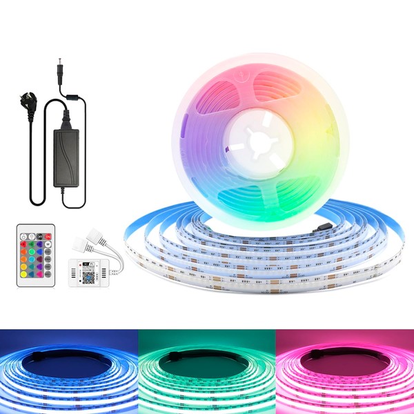 Arotelicht Alexa COB LED Strip WiFi RGB 10 m Kit,