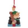 Festive Dogs in a Tree Shape Christmas Ornament, Holiday Décor,