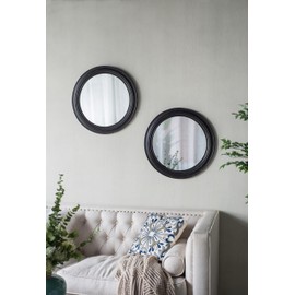 TREATLIFE HOME Vintage-Inspired Circle Wall Mirror for Timeless Elegance, Living Room, Bathroom, or Office, 23.5-Inch