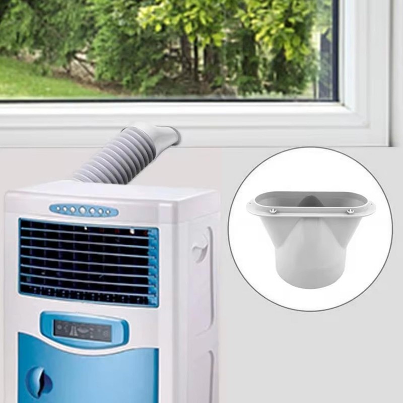 Exhaust Hose Adapter with Protective Net, Window Adaptor Window Nozzle