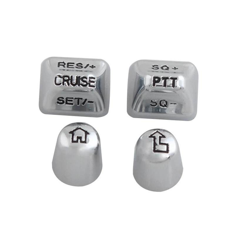 TrichTu Mount 13x Chrome Hand Control Switch Cap Button Cover