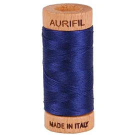 Aurifil Cotton Mako 80wt Thread, Midnight