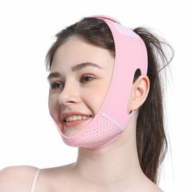 ACR Face Band for Massage and Skincare: Double Chin & V-Line Tightening Pink