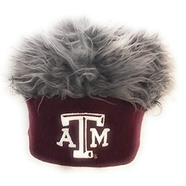 Fan Favorite Texas A&M Aggies Hair Beanie Cap Hat Headwear Maroon, Grey