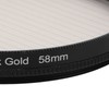 Gold Streak Anamorphic Effect Filter UHD Optical Glass Waterproof Scratch