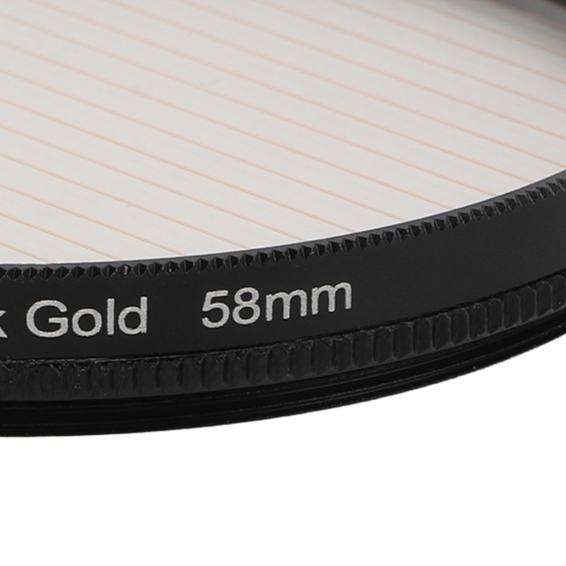 Gold Streak Anamorphic Effect Filter UHD Optical Glass Waterproof Scratch