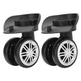 Ausla 1 Pair Luggage Suitcase Trunk Replacement Universal Wheel Replacement for Luggage Suitcase Trolley Mute-Row