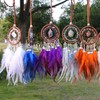 Natural Agate Dream Catchers 7 Chakra Crystal Gemstone Dream Catcher