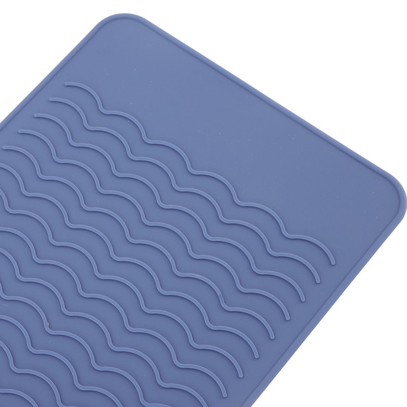 5Pcs Heat Resistant Silicone Mat Pouch for Curling Irons Hair