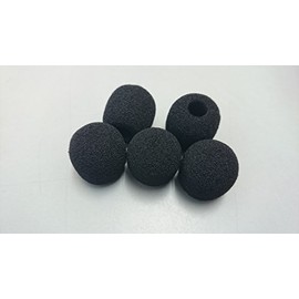 Control Microphone Windscreen (Black) Set of 5, Victor, WT – UM8, WD – Um15 For, TOA For WF – 180, TB – Eye wfdi – TC2, CM11 For