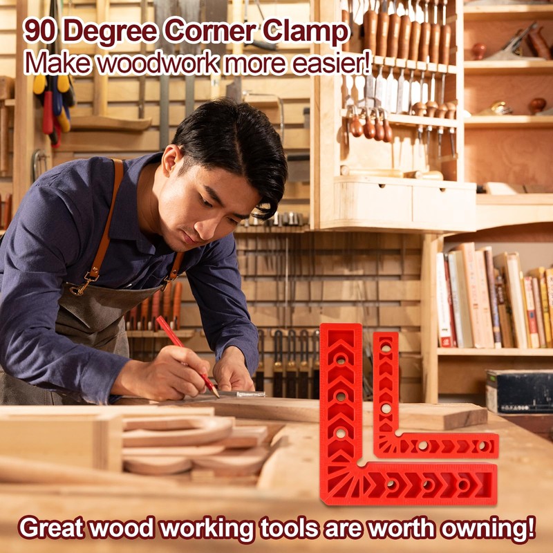 Versatile 90 Degree Clamp Set – Essential Woodworking Tools for