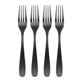 Cambridge 5011H8HCW03 Eliana Black Dinner Forks, Set Of 4