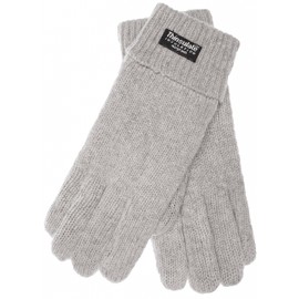 EEM Jette Women's Knitted Gloves with Thinsulate™ Thermal Lining, Warm, 100% Wool or 100% Cotton, The Material is Colour Dependent, Winter Gloves - grey, size: l