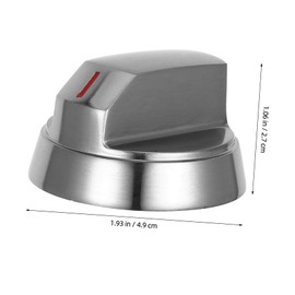 Kisangel Gas Stove Knob Replacement Zinc Alloy Metal Control Knob Oven Cooktop Knob Stove Knob Replacement Oven Knob Outdoor Camping BBQ Knob