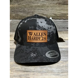 Yupoong Wallen Hardy ‘24 Leather Patch Camo Trucker Hat