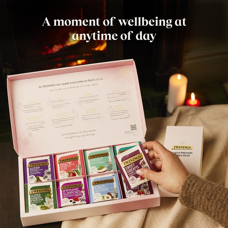 NEW Twinings Superblends Collection Gift Box | Green Tea &