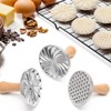 3+5 Cookie Stamps Biscuit Cutter Set, Luxiv 3 Molds Metal