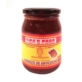 Inca's Food Aderezo De Anticucho/brochette Seasoning 15oz (Single Jar) - Product of Peru