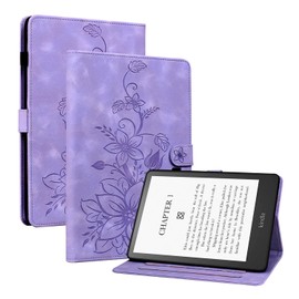 KEDBBAO Case for 7 Inch Kindle Paperwhite (12th Generation 2024) and Kindle Colorsoft Signature Edition 2024, Magnetic Closure Stand Premium Protective Case for Kindle Paperwhite 2024 Case, Purple