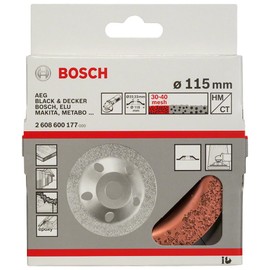 Bosch 2608600177 Hard Metal Cutting Disc Fine/Flat, Bronze, 115 mm