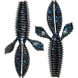 Z-MAN TBUGZ-02PK6 TRD Bugz 2.75" Black/Blue 6 Pack, One Size