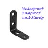 24 Packs Black L Bracket 40 x40mm Corner Braces,YMAISS Small
