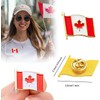 20 PCS Canada Flag Lapel Pins, Metal Enamel Maple Leaf