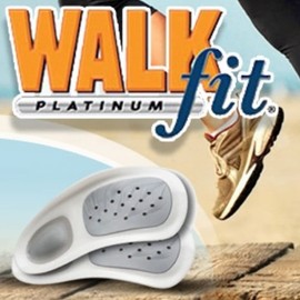 WalkFit Platinum Foot Orthotics - Plantillas de soporte para arco para fascitis plantar, plantillas para mujer o hombre, alivia el dolor de espalda, pies y rodillas. Más de 10 millones vendidos., Transparente, Men 12-12.5
