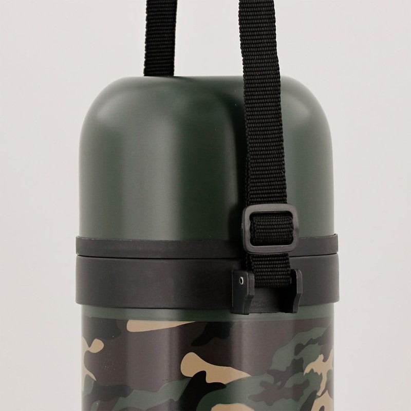 Bestco Double Stainless Steel Bottle 1.0L Khaki Camouflage Water Bottle