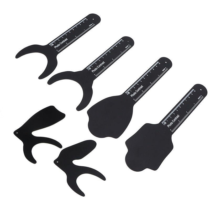 6pcs Intraoral Photographic Black Background Metal Dental Photo Backdrop Contrastor