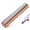 DEARMAMY 110pcs Pcl Filament 3D Printing Pen Filament Refills 3D Doodler Pen Material Low Temperature Pcl Filament 3D Pen Supplies 22 Colors 2.5mm