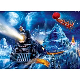 MasterPieces 1000 Piece Christmas Jigsaw Puzzle - The Polar Express Race to The Pole - 19.25"x26.75"