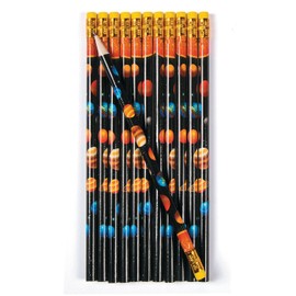 Space Space Pencil with Eraser Party Bags Pack of 12 Palandi® as