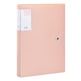 Display Book PP A4, Display Book A4 Presentation Folder with 60 Transparent Pockets, 31 x 24 cm Presentation Book, Practical A4 Display Folder for Art, Report Sheets, Letters, School, Offices (Pink)