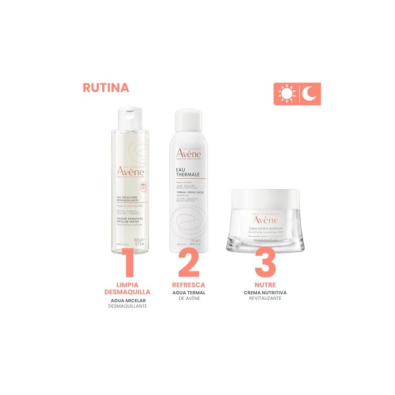 AVENE, Crema facial nutritiva, revitaliza, calma y suaviza, para piel