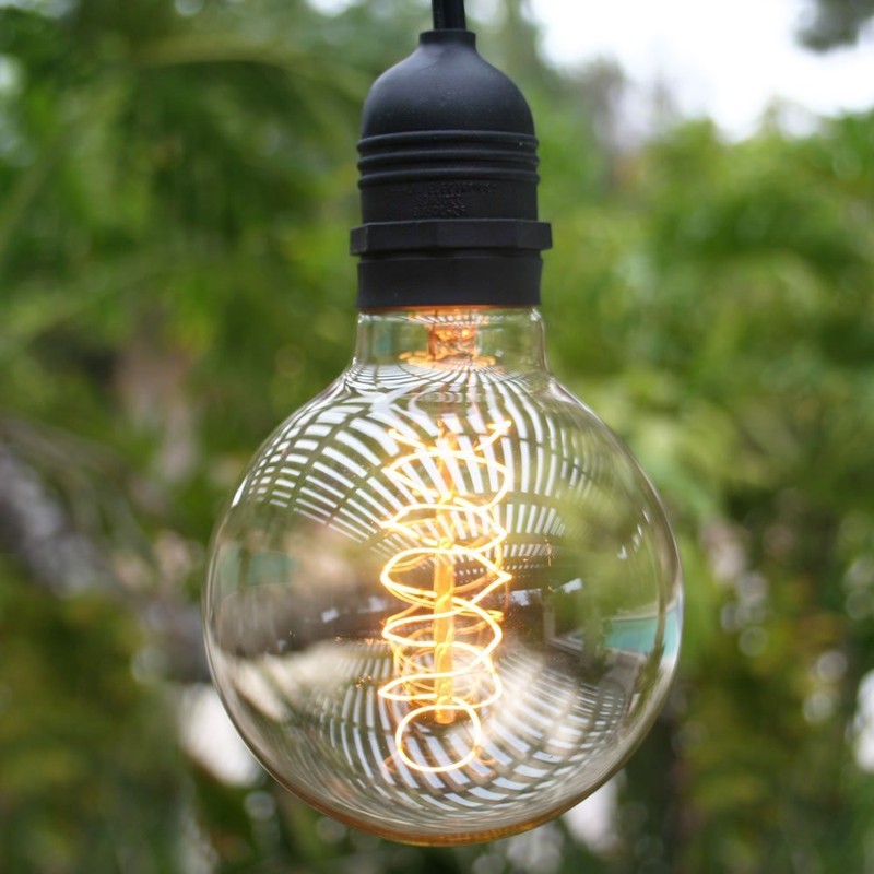 CTKcom G30 Edison Globe Bulbs (2 Pack)- G95 E27 Antique