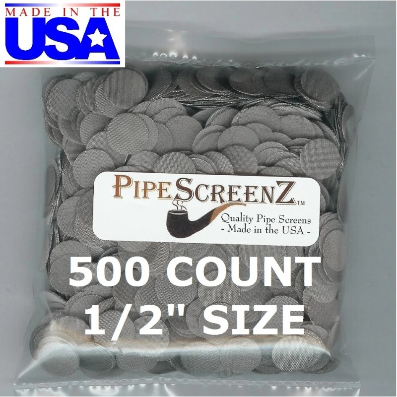 PipeScreenZ™ 1500+ Stainless Steel Pipe Screens 3 SIZES/ 500+ Count