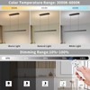 Zihoi Modern Ceiling Pendant Light,47in LED Black Linear Ceiling Chandelier