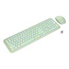 Keyboard Mouse Combo 2.4G Retro Multi Color Mute Cover Wireless